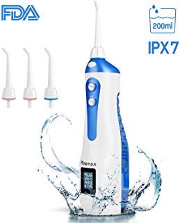 Dental water flosser with OLED screen display (displays water temperature/PPM value)